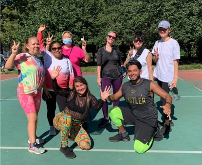 alexa dancing with people